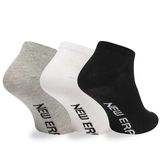 Socken New Era Flag Flag sneaker 3pack socks White Grey Black Unisex