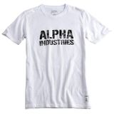 Herren T-Shirt Alpha Industries Camo Print Tee White