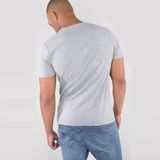 Herren T-Shirt Alpha Industries Camo Print Tee Grey