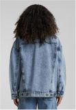 Urban Classics Ladies Oversized 90‘s Denim Jacket tinted lightblue washed