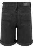 Urban Classics Girls Organic Stretch Denim 5 Pocket Shorts black washed