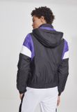 Urban Classics Ladies 3-Tone Padded Pull Over Jacket black/ultraviolet/white