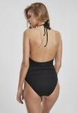 Urban Classics Ladies Rib Neckholder Swimsuit black