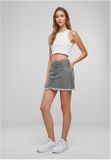 Urban Classics Ladies Heavy Mini Denim Skirt new grey washed