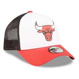 Kappe New Era 940 Af Trucker NBA Team Clear Black Chicago Bulls cap White Black Red