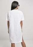 Urban Classics Ladies Organic Oversized Slit Tee Dress white