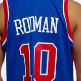 Mitchell &amp; Ness Detroit Pistons #10 Dennis Rodman blue/red Swingman Jersey 