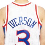 Mitchell &amp; Ness Philadelphia 76ers #3 Allen Iverson white/white Swingman Jersey 