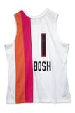 Mitchell &amp; Ness Miami Heat #1 Chris Bosh Swingman Jersey white