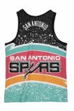 Mitchell &amp; Ness tank top San Antonio Spurs Jumbotron Sublimated Tank teal