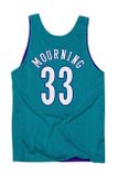 Mitchell &amp; Ness tank top Charlotte Hornets #33 Alonzo Mourning Reversable Player Tank teal/purple