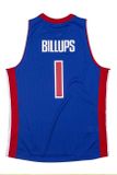 Mitchell &amp; Ness Detroit Pistons #1 Chauncey Billups Swingman Jersey royal