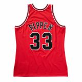 Jersey Mitchell &amp; Ness Chicago Bulls #33 Scottie Pippen Authentic Road Finals Jersey red