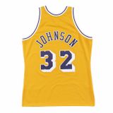 Jersey Mitchell &amp; Ness Los Angeles Lakers #32 Magic Johnson Authentic Jersey yellow