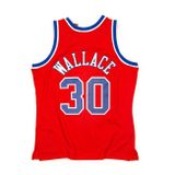 Mitchell &amp; Ness Washington Bullets #30 Ben Wallace Swingman Jersey red
