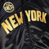 Mitchell &amp; Ness New York Knicks Big Face 4.0 Satin Jacket black