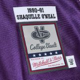 Jersey Mitchell &amp; Ness Louisiana State University #33 Shaquille O&#039;Neal Authentic Jersey purple