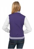 Urban Classics Ladies Light College Jacket pur/wht