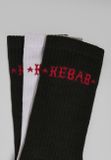 Mr. Tee Kebab Socks 3-Pack black/white
