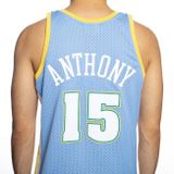 Mitchell &amp; Ness Denver Nuggets #15 Carmelo Anthony royal Swingman Jersey