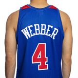 Mitchell &amp; Ness Washington Bullets #4 Chris Webber royal/red Swingman Jersey