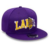 Kappe New Era 9Fifty Half Stitch LA Lakers Purple Snapback Cap Snapback Cap
