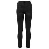 Urban Classics Ladies High Waist Skinny Denim Pants black washed