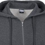 Sweatshirt Urban Classics Basic Zip Hoody charcoal