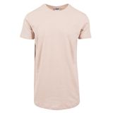 Herren T-Shirt Urban Classics Shaped Long Tee light rose