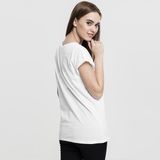 Damen T-Shirt Urban Classics Ladies Extended Shoulder Tee white