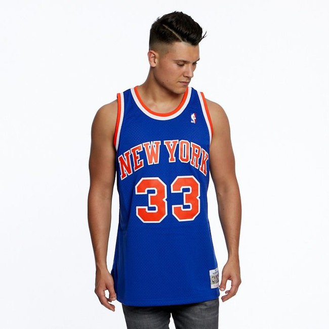 Mitchell & Ness New York Knicks #33 Patrick Ewing royal Swingman