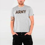 Herren T-Shirt Alpha Industries Army Camo T-shirt Grey