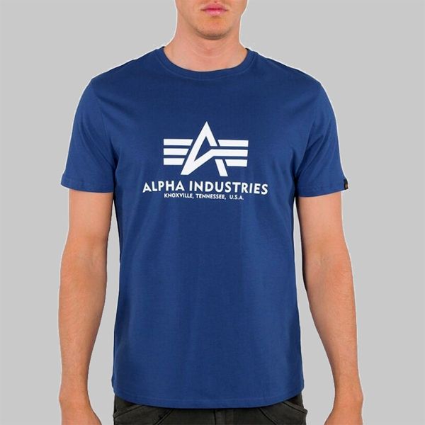 Herren T-Shirt Alpha Industries Basic T-Shirt Blue