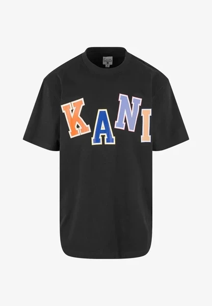 Karl Kani Woven Signature Multicolor Logo Tee black