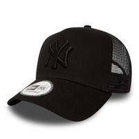 Kids New Era New York Yankees Kids All Black A-Frame Trucker Cap