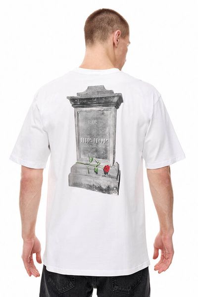Mass Denim Gravestone T-shirt white