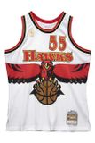 Mitchell & Ness Atlanta Hawks #55 Dikembe Mutombo Swingman Jersey white