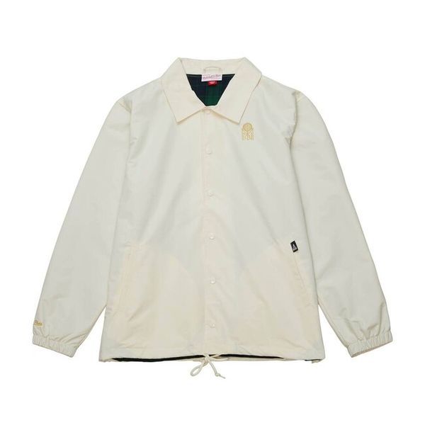 Mitchell & Ness Branded M&N Coaches Jacket cream