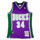 Mitchell & Ness Milwaukee Bucks #34 Ray Allen Swingman Jersey purple