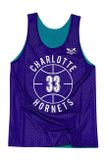 Mitchell & Ness tank top Charlotte Hornets #33 Alonzo Mourning Reversable Player Tank teal/purple