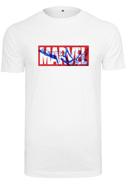 Mr. Tee Marvel Spiderman Logo Tee white