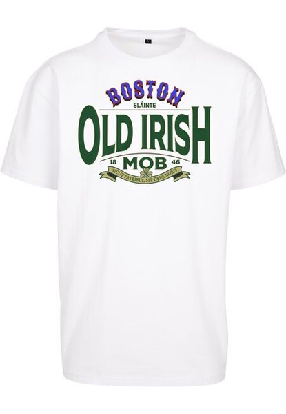 Mr. Tee Old Irish Mob Oversize Tee white