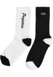Mr. Tee Zodiac Socks 2-Pack black/white aquarius