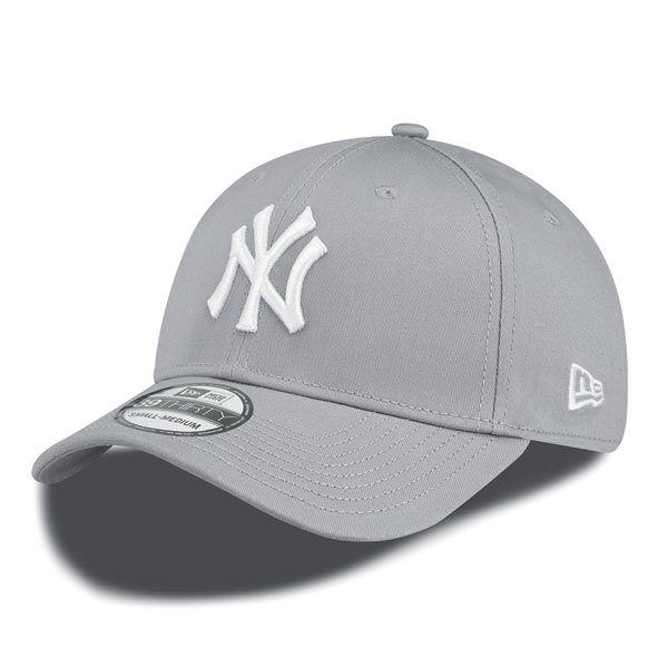 New Era 39thirty MLB League Basic NY Yankees Grey White -  -  Online Hip Hop Fashion Store