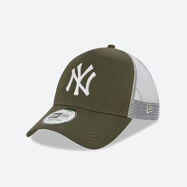 Kappe New Era 9Forty AF Trucker MLB League Essential NY Yankees Olive