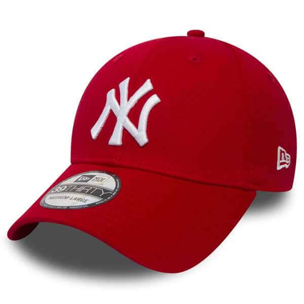 Kappe New Era 9Forty MLB League Basic NY Yankees Scarlet White