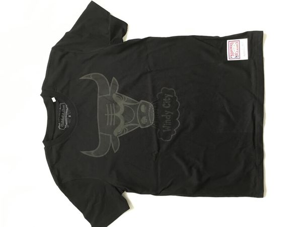 T-shirt Mitchell & Ness Chicago Bulls Black Tonal Print Tee black