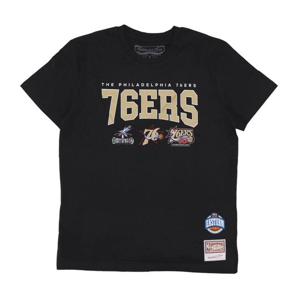 T-shirt Mitchell & Ness Philadelphia 76ers HWC Champ Stack Tee black