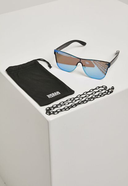 Urban Classics 103 Chain Sunglasses blk/blue