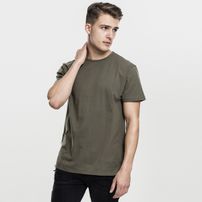 Herren T-Shirt Urban Classics Lace Up Long Tee olive